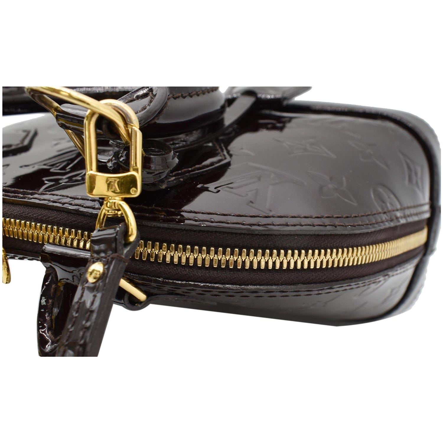 Mint 100% Authentic Louis Vuitton Alma PM Amarante Vernis Leather