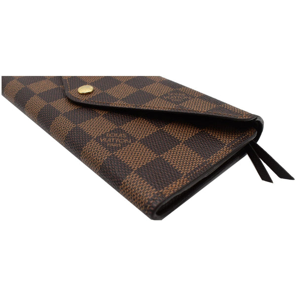 LOUIS VUITTON Josephine Damier Ebene Wallet Brown