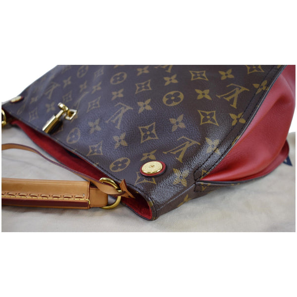 LOUIS VUITTON Gaia Monogram Canvas Shoulder Bag Brown