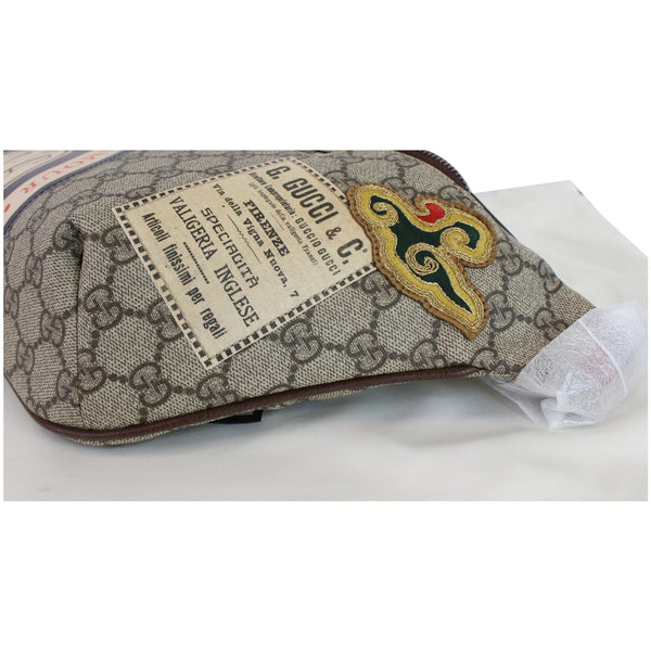 GUCCI Courrier GG Supreme Canvas Belt Waist Bum Bag Beige 529711