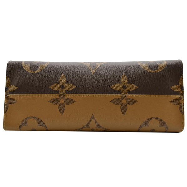 LOUIS VUITTON Onthego GM Giant Monogram Canvas Tote Shoulder Bag Brown