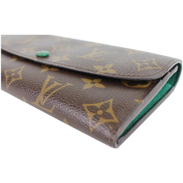 Louis Vuitton Emilie Monogram Canvas Wallet Brown logo