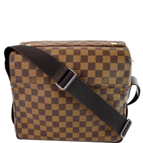 LOUIS VUITTON Naviglio Damier Ebene Messenger Bag Brown - 25% OFF