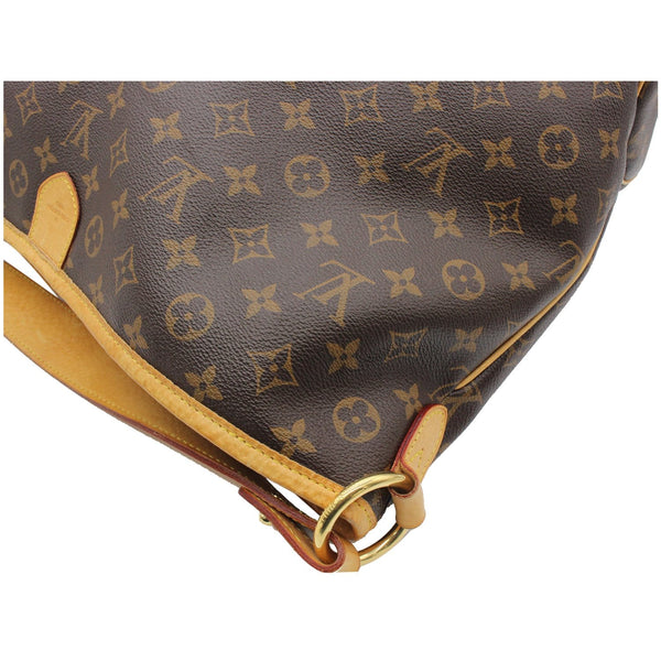 LOUIS VUITTON Delightful MM Monogram Canvas Hobo Bag Brown