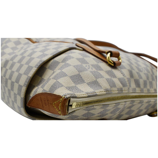 LOUIS VUITTON Totally GM Damier Azur Shoulder Bag White