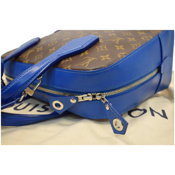 LOUIS VUITTON Dora MM Monogram Canvas Shoulder Bag Blue