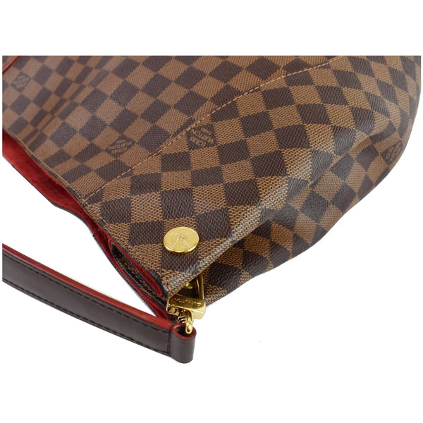 LOUIS VUITTON Caissa Damier Ebene Hobo Bag Brown