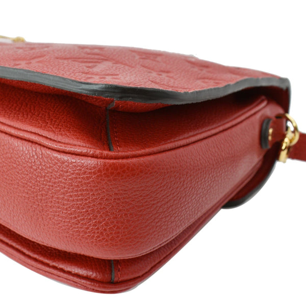 LOUIS VUITTON Metis Pochette Empreinte Leather Crossbody Bag Red
