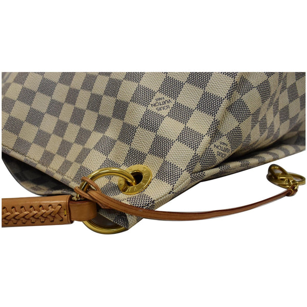 preloved Lv Artsy MM Damier Azur Shoulder Bag White