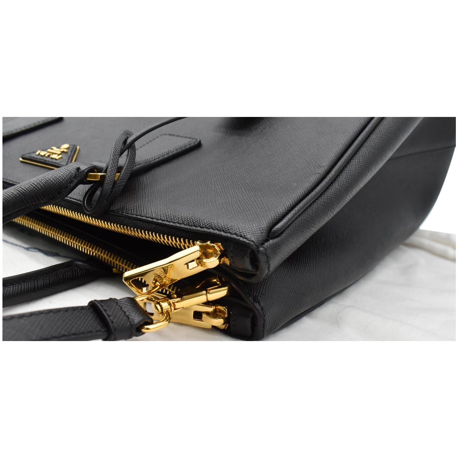 Black Saffiano Leather Tote Bag