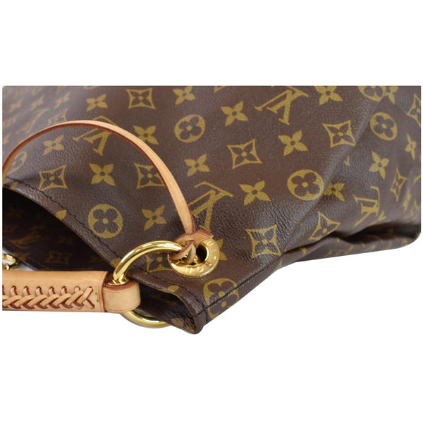 LOUIS VUITTON Artsy MM Monogram Canvas Shoulder Bag Brown