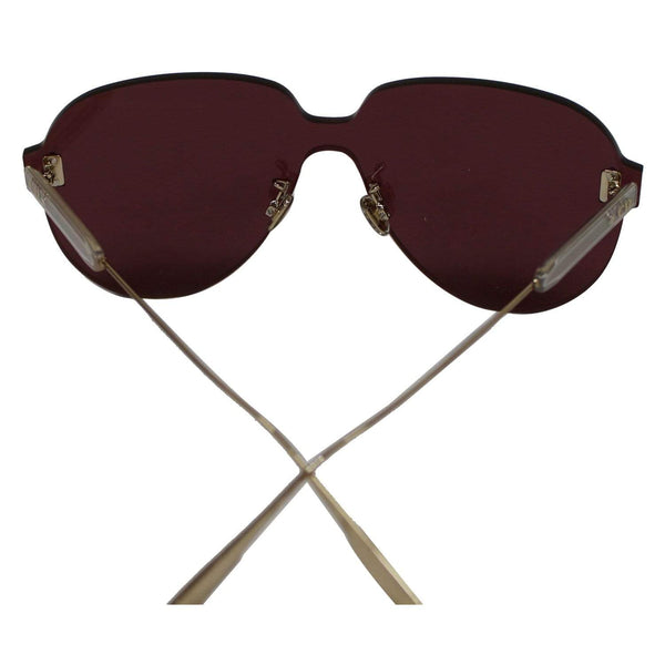 CHRISTIAN DIOR QUAKE3S 0LHF/U1 Opal Burgundy Sunglasses Pink Lens