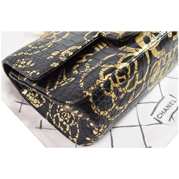 Chanel Reissue 2.55 Embossed Graffiti Bag black