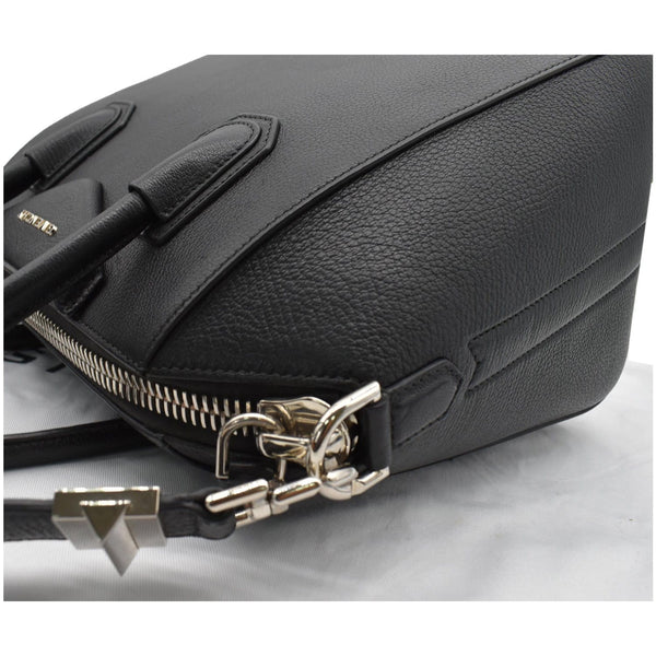 GIVENCHY Antigona Medium Goatskin Leather Shoulder Bag Black
