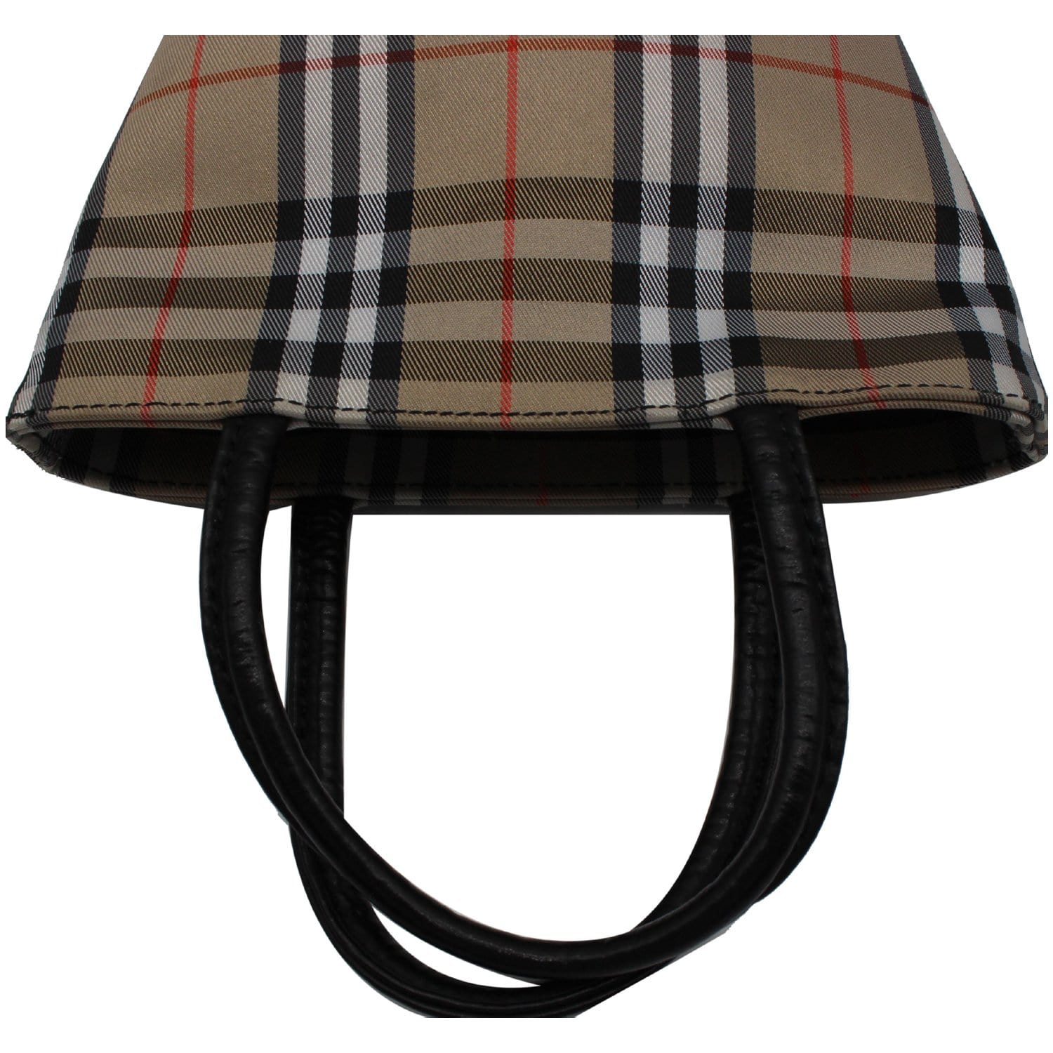 Burberry Mini Nova Check Canvas Tote Bag - Dallas Handbags