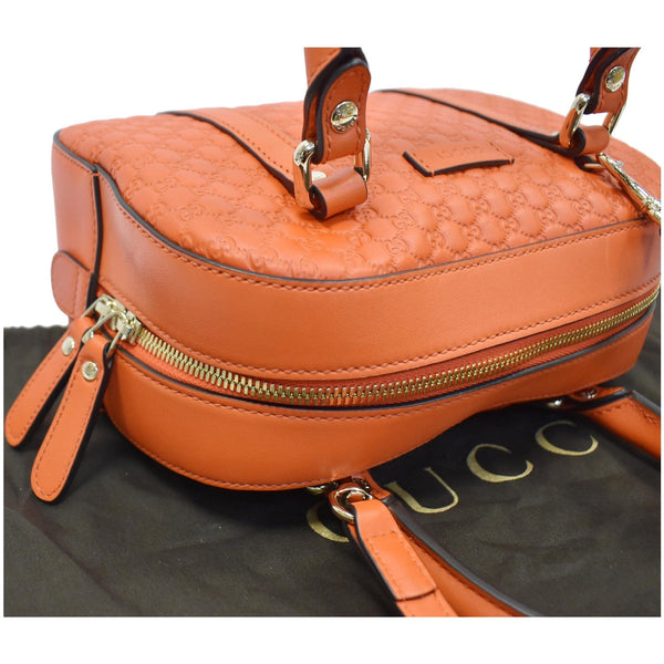 GUCCI Microguccissima Small Leather Crossbody Bag Orange 510289