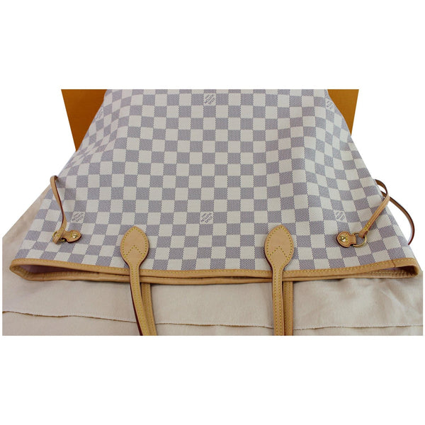 Louis Vuitton Neverfull MM Damier Azur Shoulder Bag for women