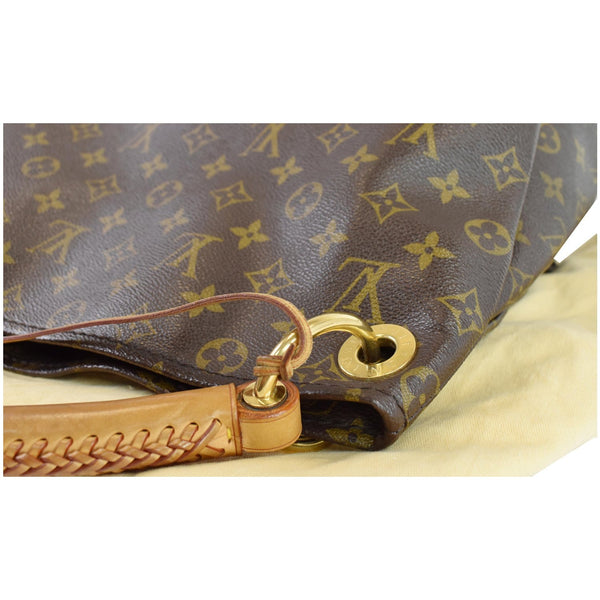 Louis Vuitton Artsy MM Monogram Canvas Shoulder Bag - upper corner close