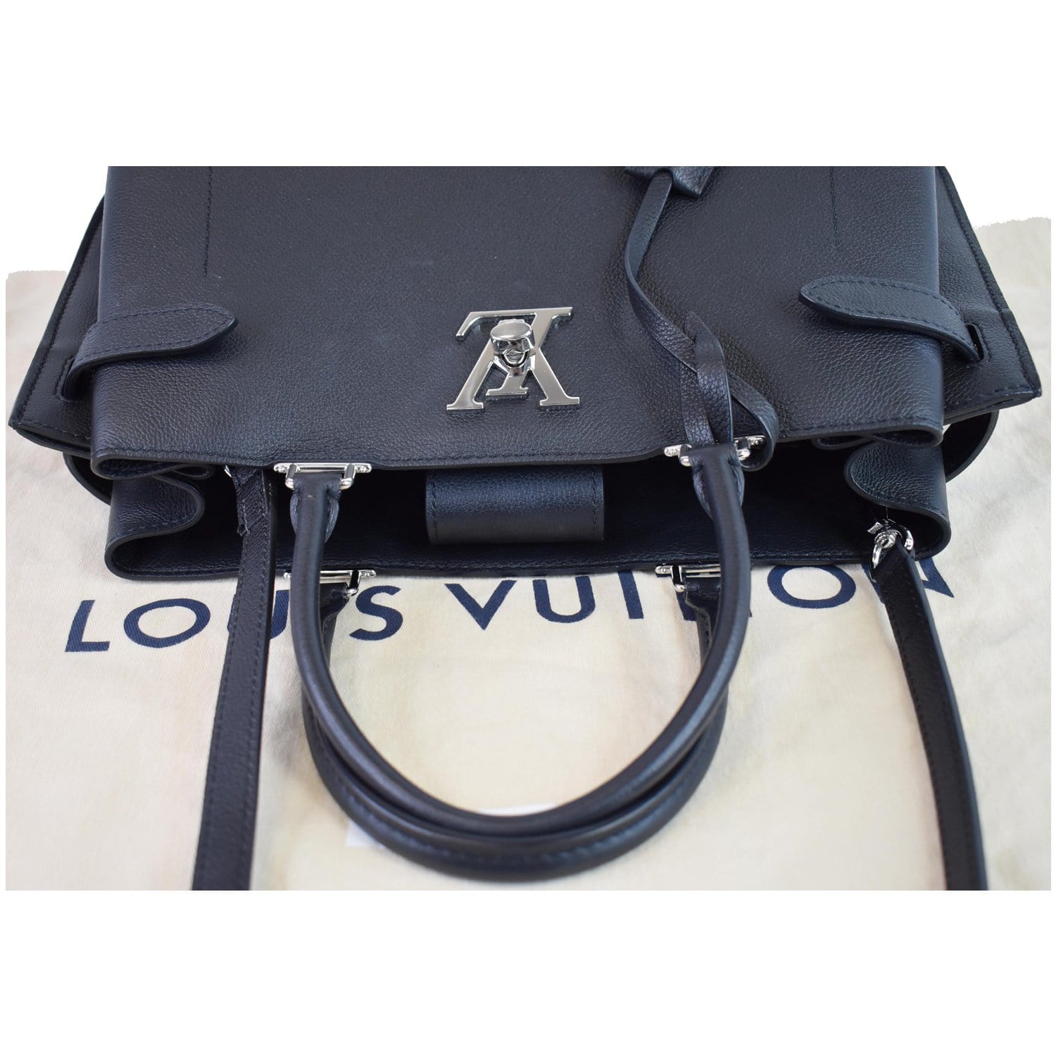 Louis Vuitton, Bags, Louis Vuitton Black Lockme Day Tote