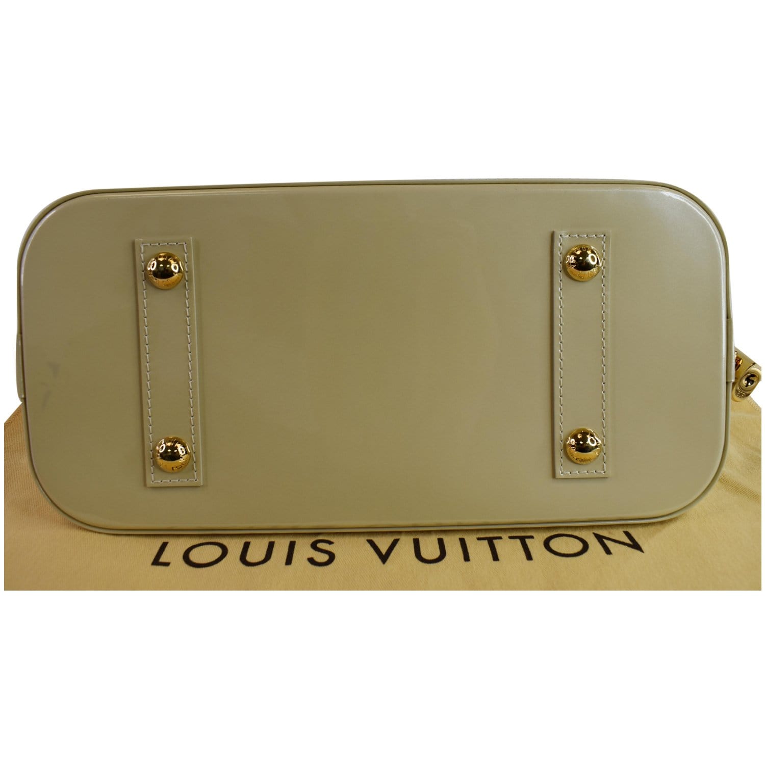 Louis Vuitton Beige Monogram Vernis Alma PM Bag Louis Vuitton