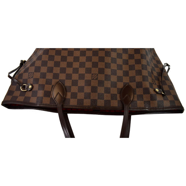 Louis Vuitton Neverfull MM Damier Ebene Tote Handbag top side