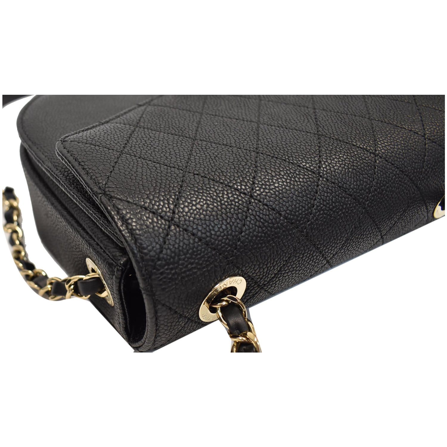 Chanel Waist Bag Quilted Grained Calfskin Gold-tone Black in Grained  Calfskin with Gold-tone - US