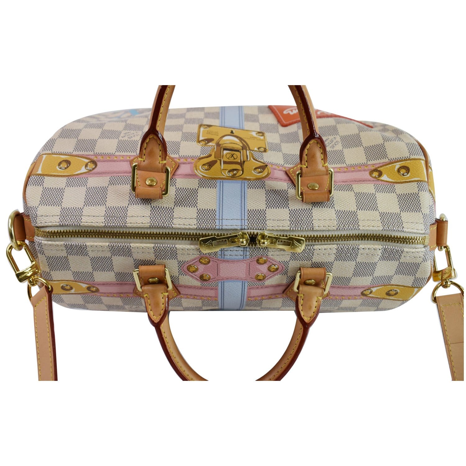 Louis Vuitton Speedy Bandouliere Bag Limited Edition Summer Trunks