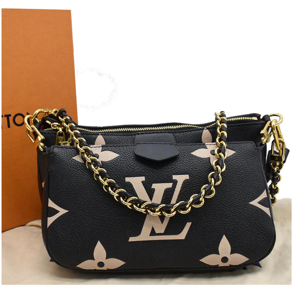 LOUIS VUITTON Multi Pochette Empreinte Leather Accessories Bag Bicolor