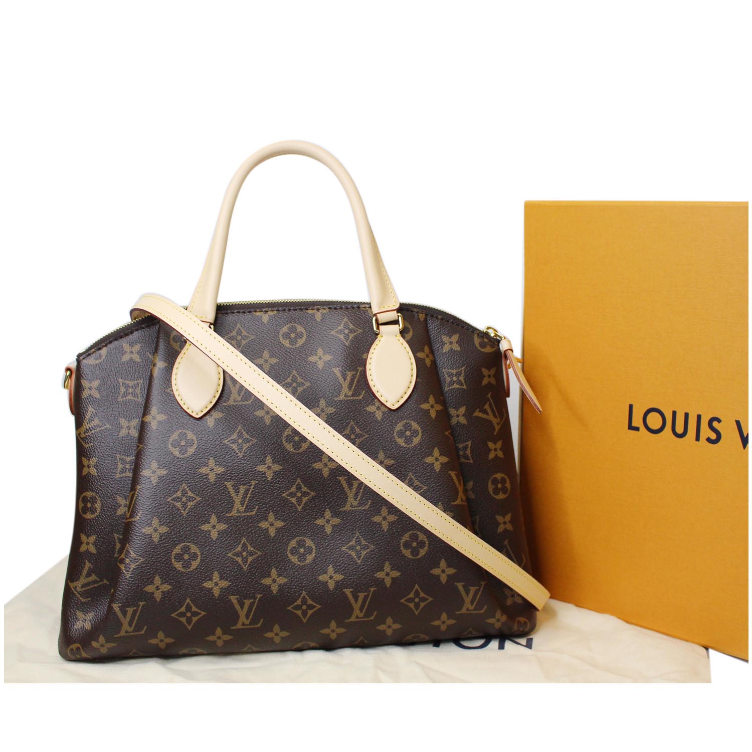 Louis Vuitton Ebene Rivoli MM Bag W /M.E Initials on Clochette