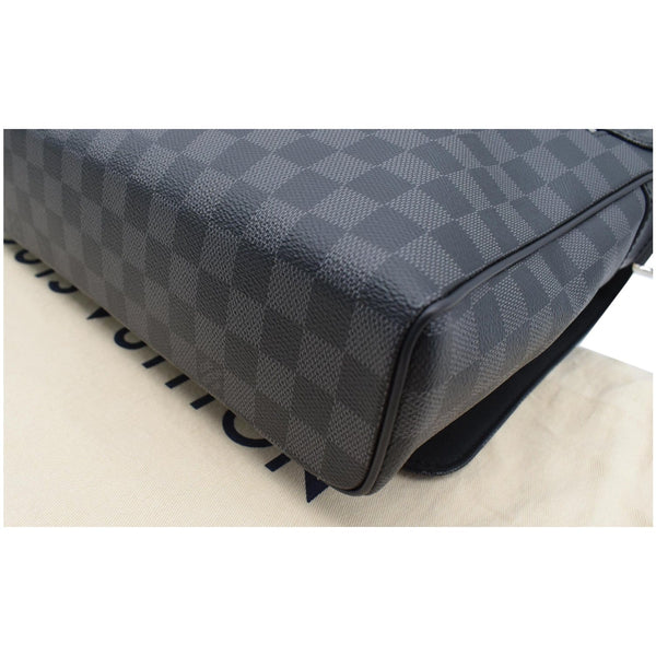 LOUIS VUITTON District MM Monogram Eclipse Messenger Bag Black