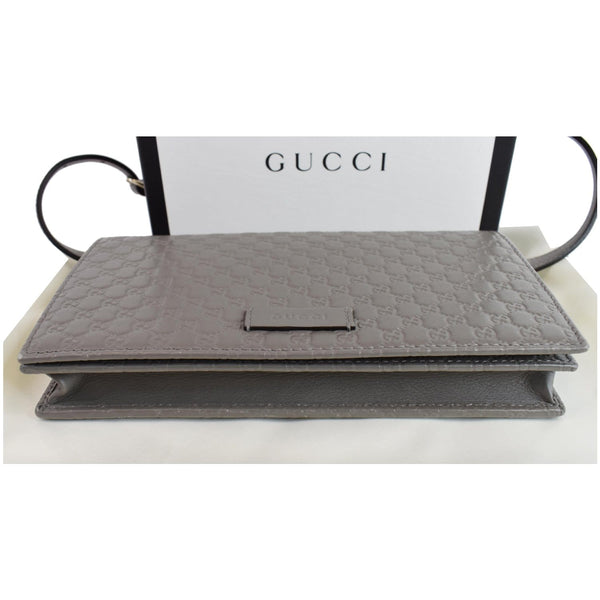 Gucci Micro Guccissima Leather Crossbody Pouch