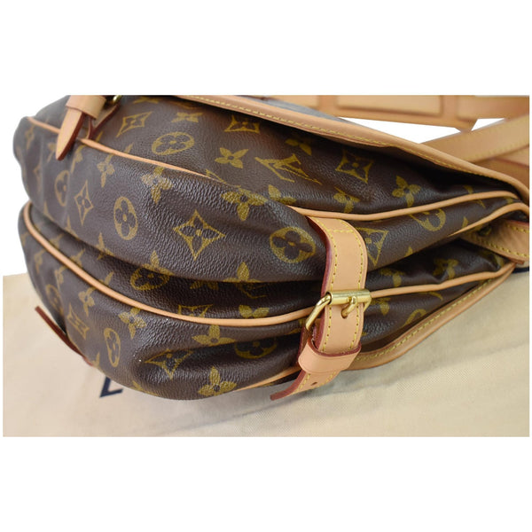 LOUIS VUITTON Saumur 30 Monogram Canvas Shoulder Bag Brown