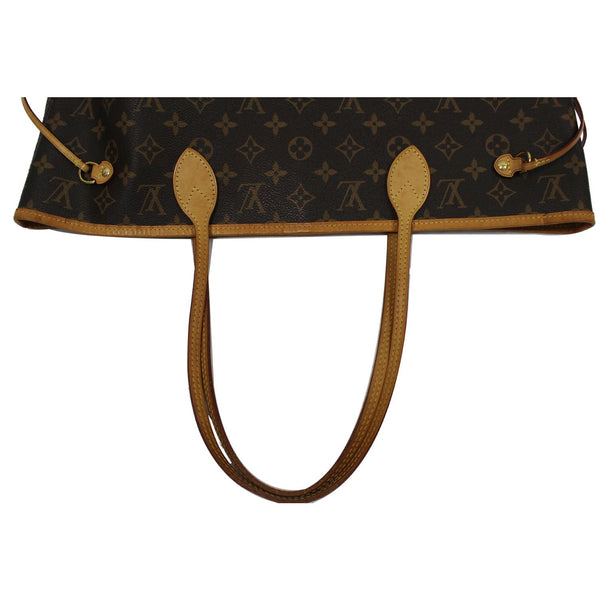 LOUIS VUITTON Neverfull MM Monogram Canvas Tote Shoulder Bag Brown