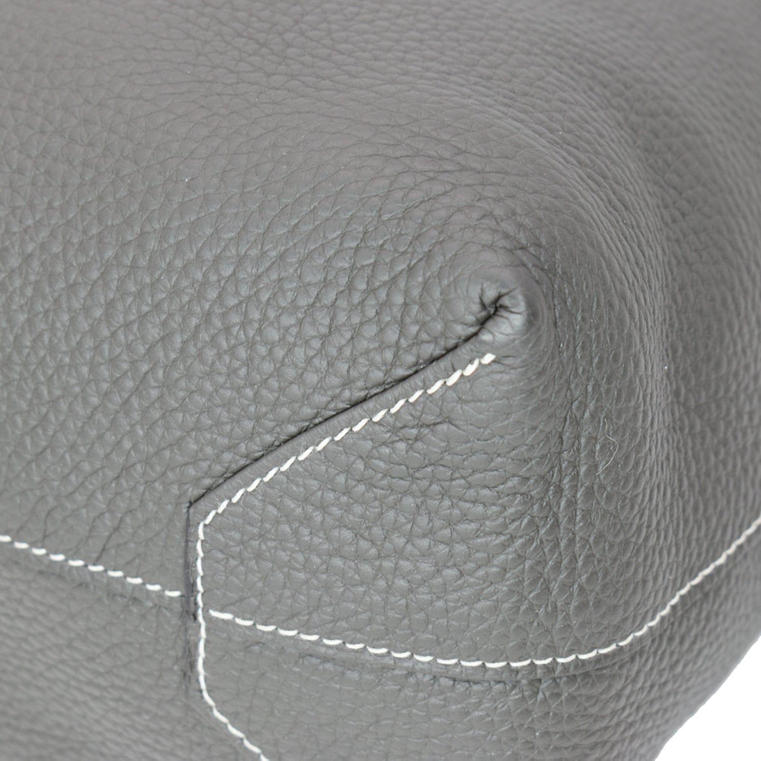 Hermes Double Sens Shoulder Tote Bag Clemence Leather Rouge Piment Crevette