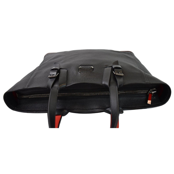 CHRISTIAN LOUBOUTIN Kabiker Leather Tote bag Black/Red