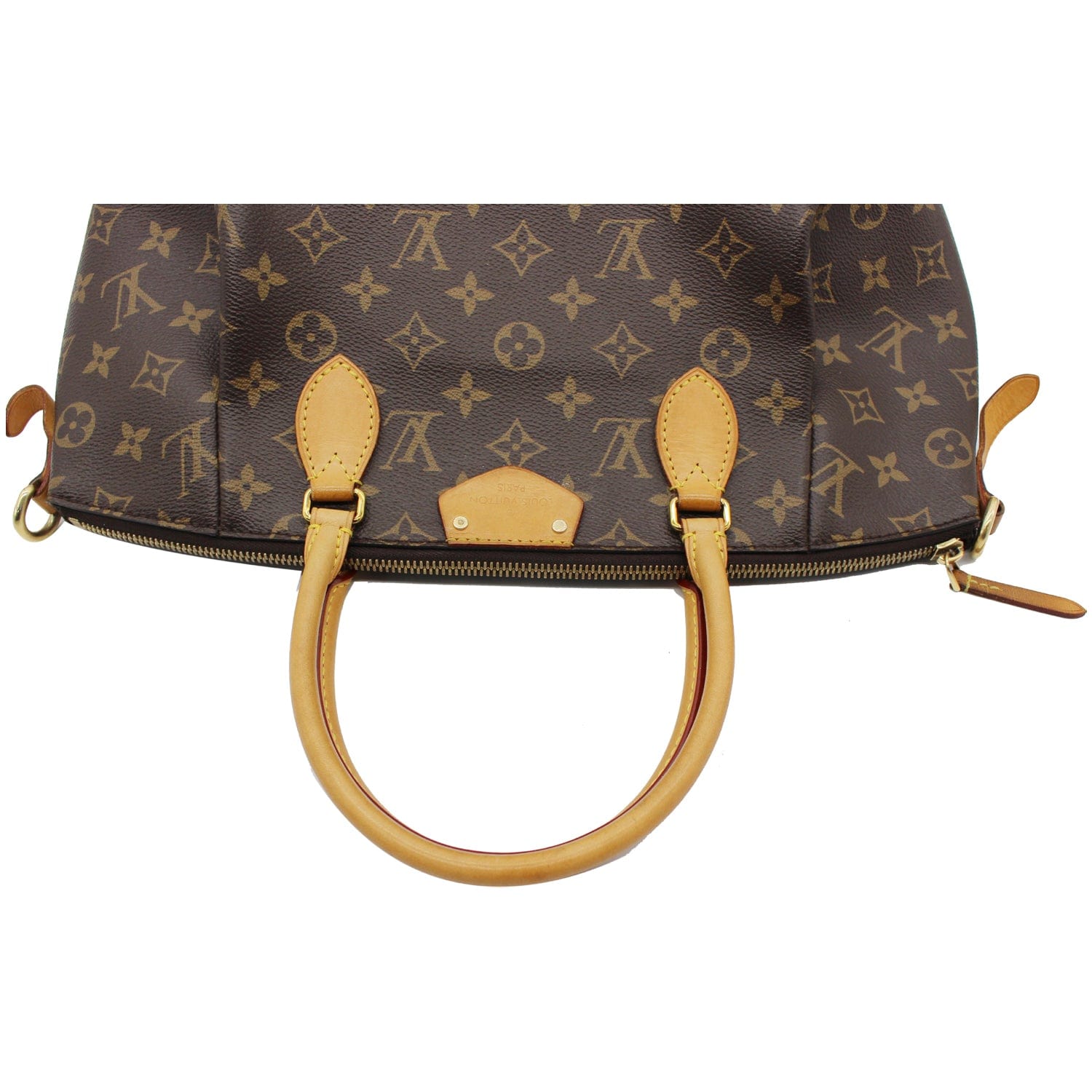 Turenne cloth handbag Louis Vuitton Brown in Cloth - 33821523