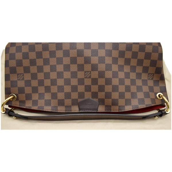 LOUIS VUITTON Graceful MM Damier Ebene Shoulder Bag Brown