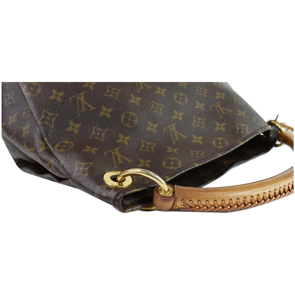 Louis Vuitton Artsy MM Monogram Canvas Tote Handbag Bag - right corner