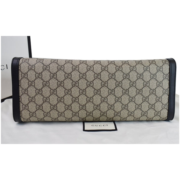 Gucci Padlock Medium GG Supreme Canvas Shoulder Bag -  bottom view