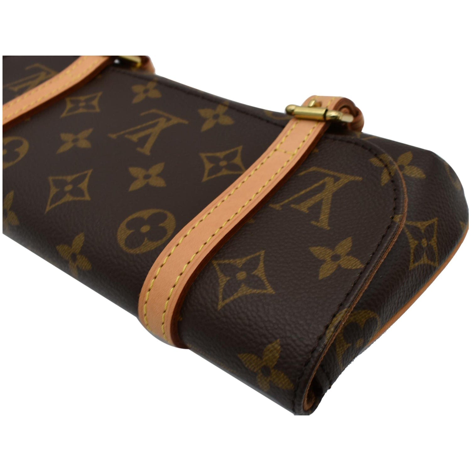 Marelle cloth handbag Louis Vuitton Brown in Cloth - 37900940