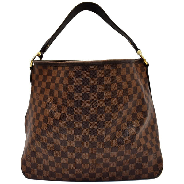 LOUIS VUITTON Delightful MM Damier Ebene Hobo Bag Brown