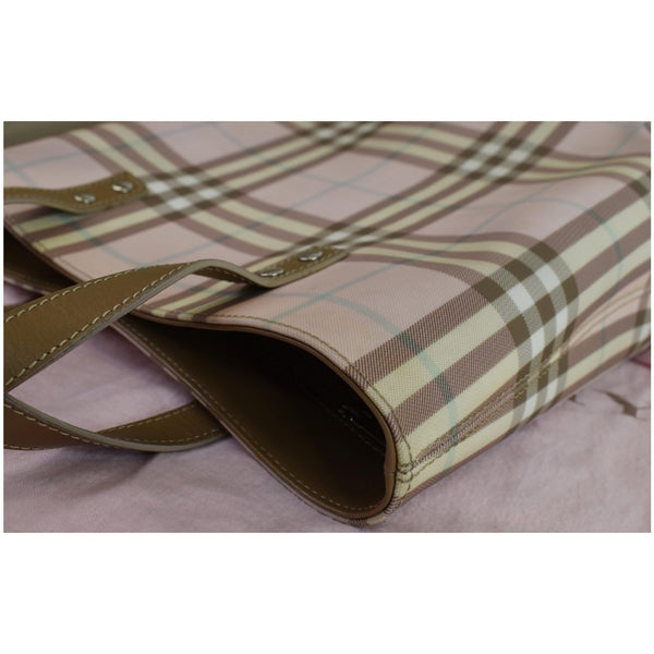 BURBERRY London Nova Check Tote Bag Pale Pink