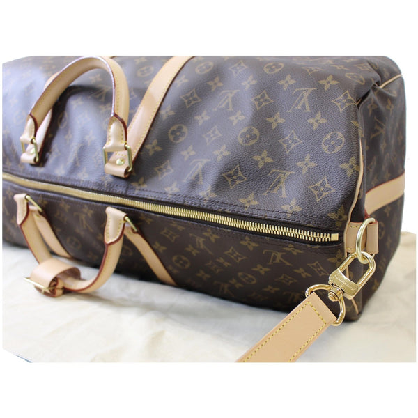 Louis Vuitton Keepall 60 Bandouliere Canvas Travel Bag with zip 
