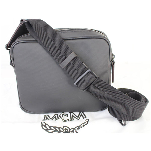 MCM 1976 Square Medium Visetos Canvas Crossbody Bag Cognac