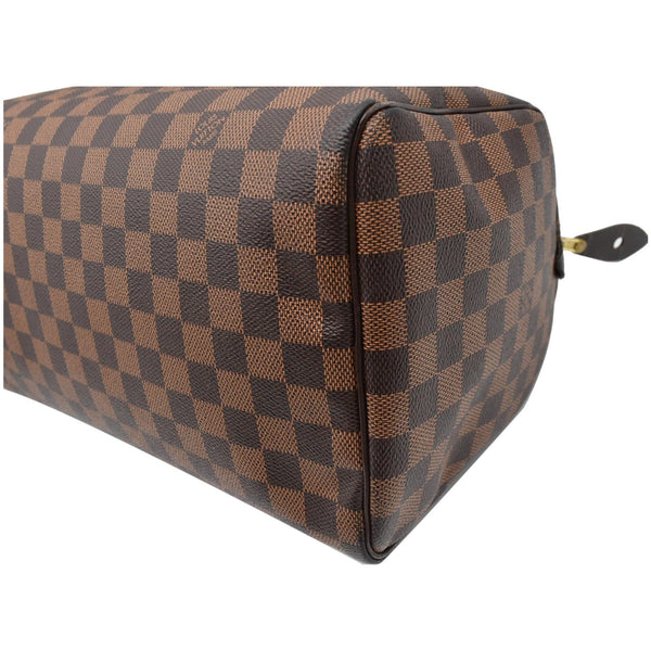 LOUIS VUITTON Speedy 30 Damier Ebene Satchel Bag Brown