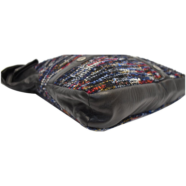 CHANEL Tweed Girl Large Lambskin Shoulder Bag Multicolor