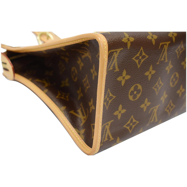 LOUIS VUITTON Popincourt Haut Monogram Canvas Shoulder Bag Brown