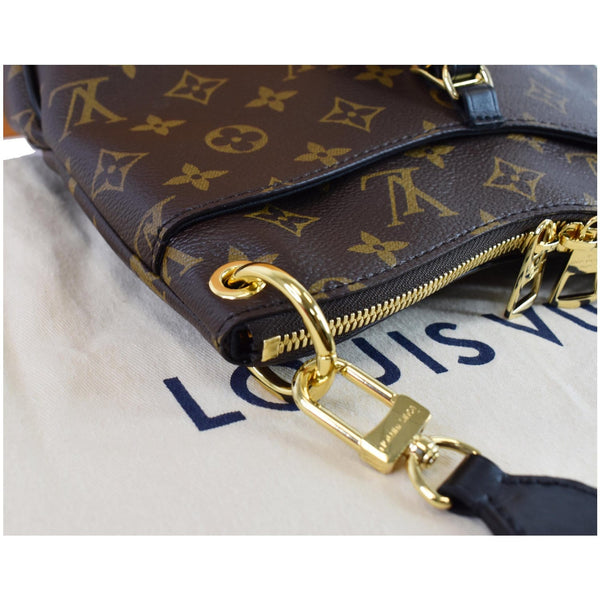 LOUIS VUITTON Odeon PM NM Monogram Canvas Shoulder Bag Black/Brown