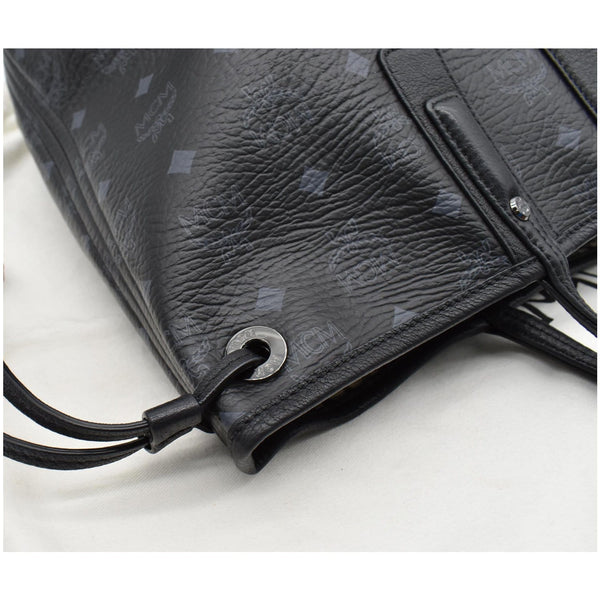 MCM Liz Visetos Reversible Shopper Tote Bag Black - DDH