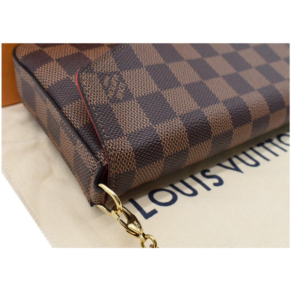 LOUIS VUITTON Pochette Felicie Monogram Canvas Crossbody Bag Brown